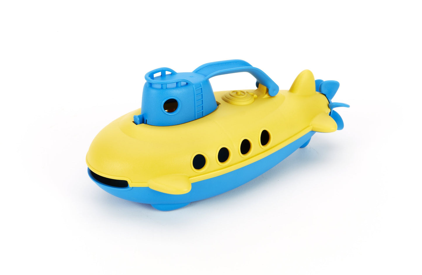 Green Toys Submarine - BPA, Phthalate Free Blue Watercraft with Spinning Rear Propeller Made from Recycled Materials. Safe Toys