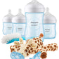 Philips Avent Natural Baby Bottle with Natural Response Nipple, Blue Baby Gift Set with Snuggle, SCD838/04
