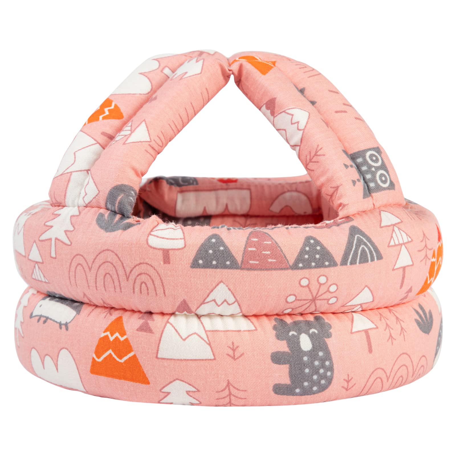 Simplicity Baby Head Protector Infant Helmet Baby Safety Helmet Baby Helmet For Crawling Walking Toddler Soft Helmet, Pink Fores