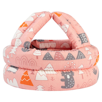 Simplicity Baby Head Protector Infant Helmet Baby Safety Helmet Baby Helmet For Crawling Walking Toddler Soft Helmet, Pink Fores