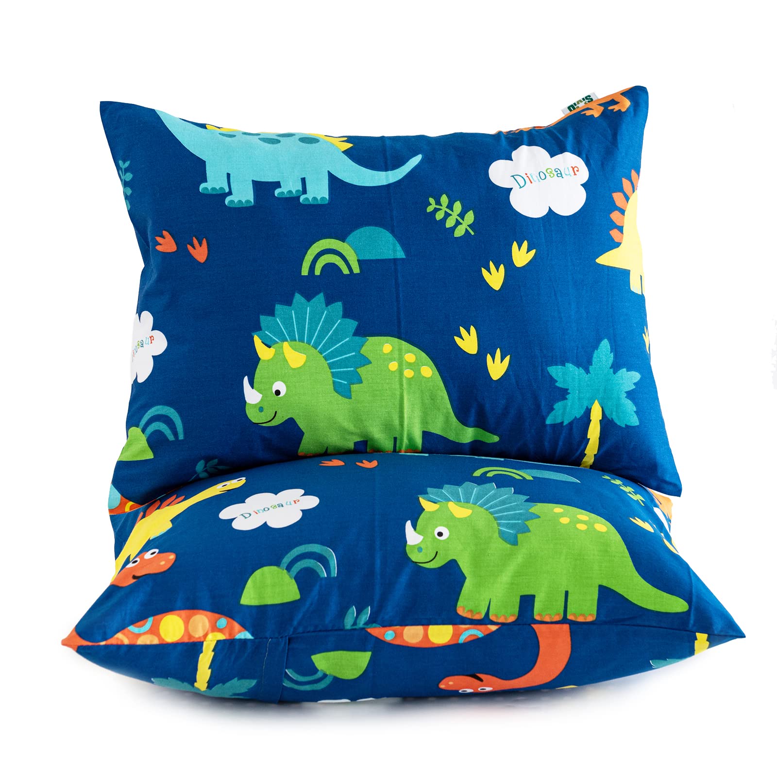 Cottonblue Toddler Pillow, Kids Pillows for Sleeping 14 x 19 Inches, Kids Pillow with Soft Cotton Pillowcase, Machine Washable, 