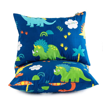 Cottonblue Toddler Pillow, Kids Pillows for Sleeping 14 x 19 Inches, Kids Pillow with Soft Cotton Pillowcase, Machine Washable, 