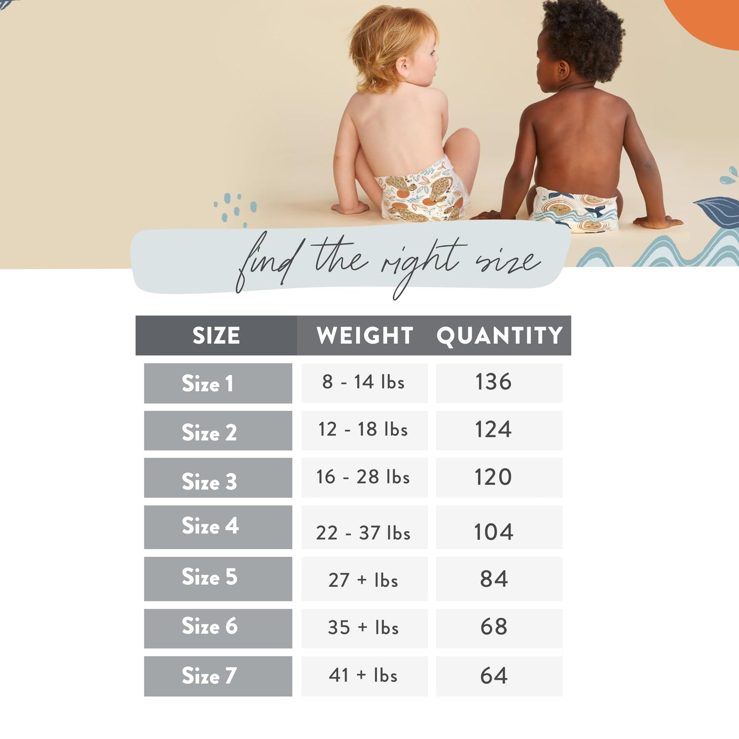 The Honest Company Clean Conscious Diapers | Plant-Based, Sustainable | Just Peachy + Flower Power | Super Club Box, Size 4 (22-