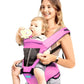 motherly Toddler 6In1 Baby Carrier Bag For 6 To 36 MonthsKangaroo Style With Hip Seat For Comfort Carrying (Style22 In 1 Pi