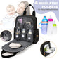 JSTPRO Diaper Bag Backpack - Large Diaper Bag with Portable Changing Pad as Baby Shower Gifts, Lightweight Waterproof Unisex Tra