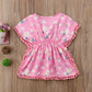 Douhoow Toddler Baby Girls Swim Cover-Up Beach Sundress Summer Poncho Rash Guards (Pink, 2-3T)