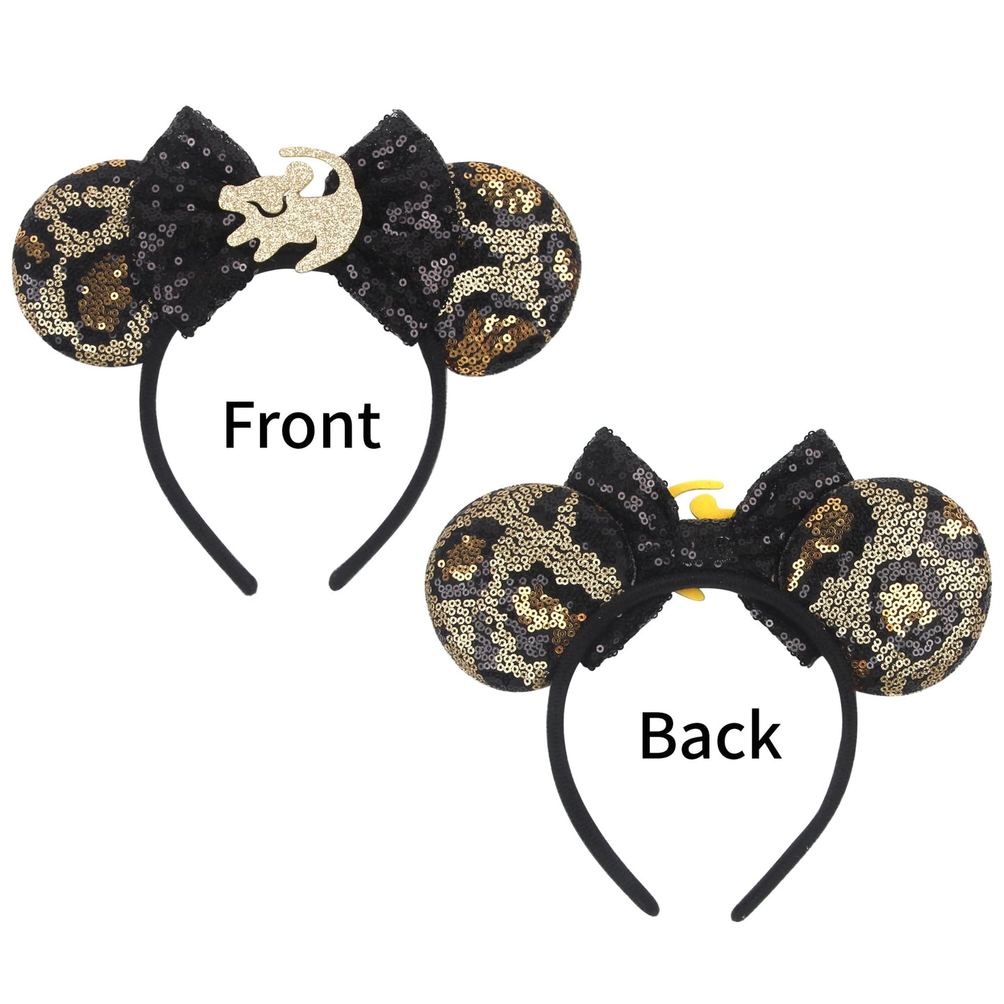 Zhezesmila Mouse Ears For Women Lion Style King Headband Animal Kingdom Ears Party Costume Hair Accessories For Party Theme Park