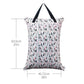 Alvababy 2 Pack Large Wet Dry Bag Waterproof Hanging Cloth Diaper With Double Zippered Pockets 25X18 Inches Hl-Wb01H001A