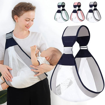 Luxafare Baby Carrier Newborn To Toddler, Ergonomic 3D Mesh Baby Carrier Bag Baby, Adjustable Baby Sling Bag, Lightweight Breath