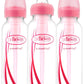 Dr. Brown'S Options Narrow Bottles, 3 Pack, 8 Ounce, Pink