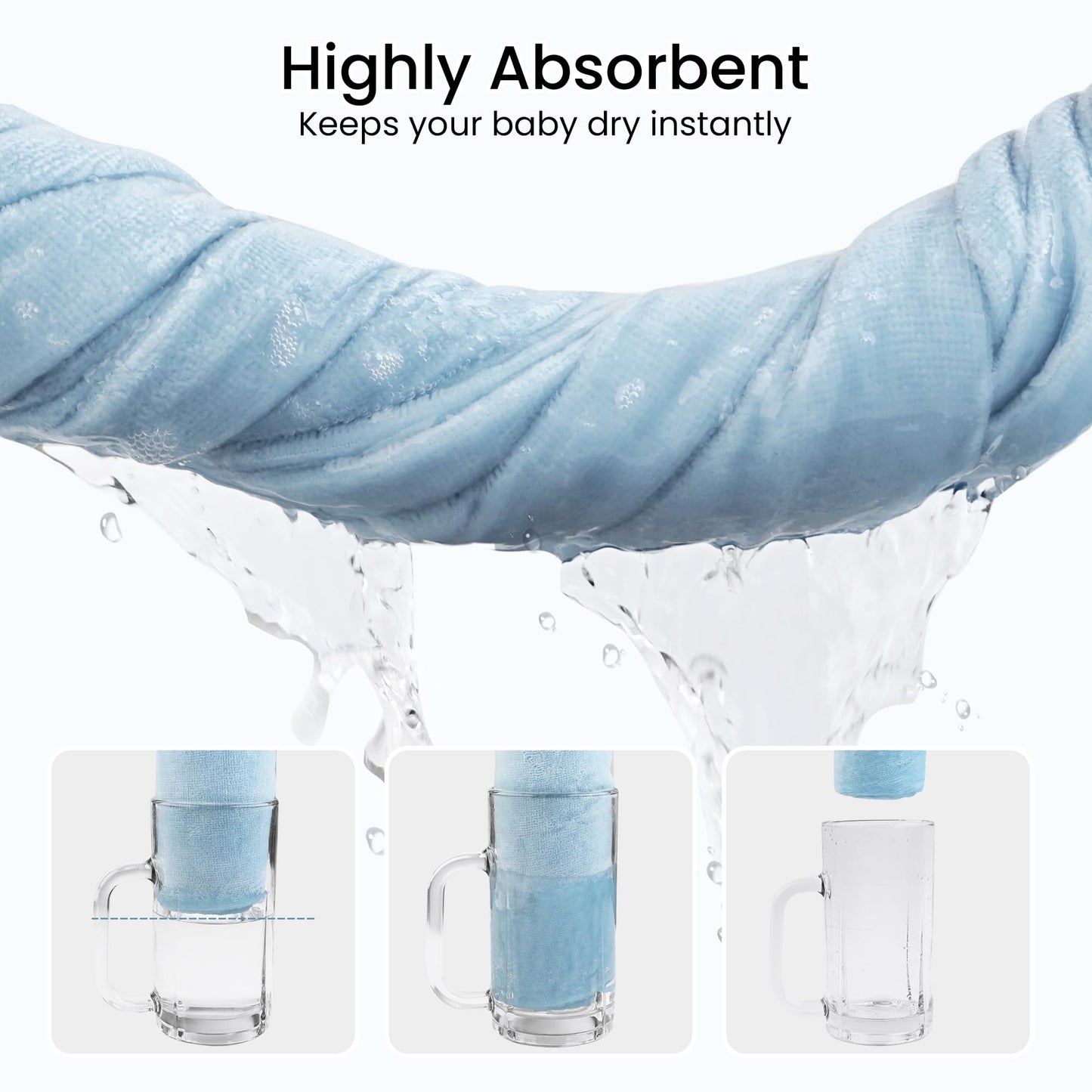Softan 2 Pack Baby Hooded Towels, Premium Soft Cotton Baby Bath Towels With Hood, Extra Thick And Super Absorbent, Essential For