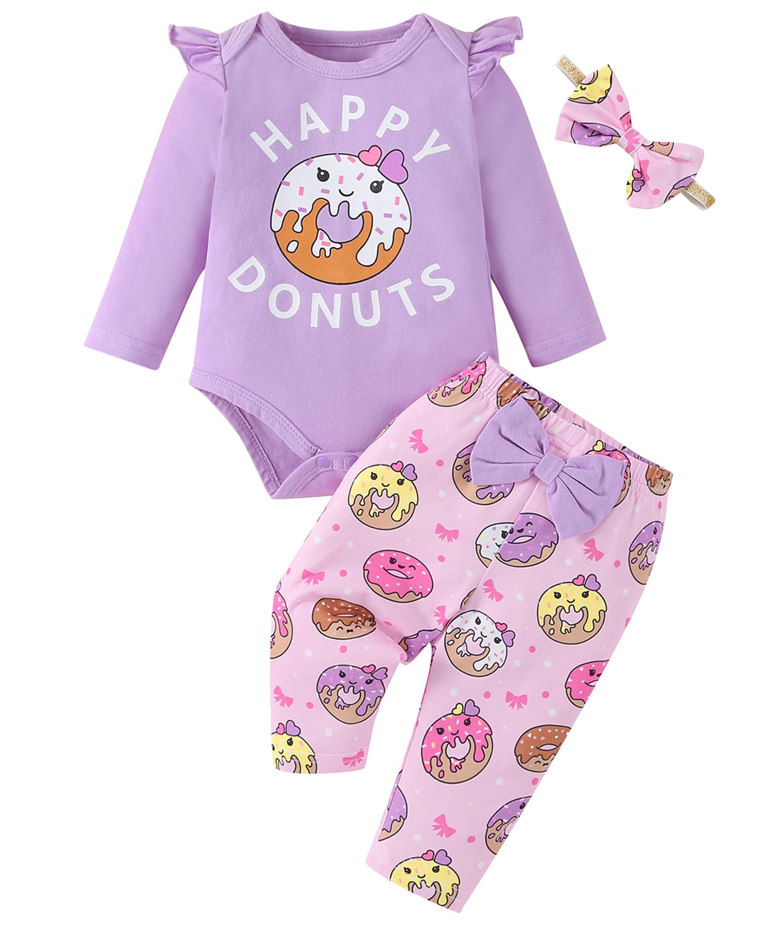 Baby Girl Clothes Gifts Outfits Spring Fall Winter Long Sleeve Romper – Cutebaby WBBAPB0DB76TVWT
