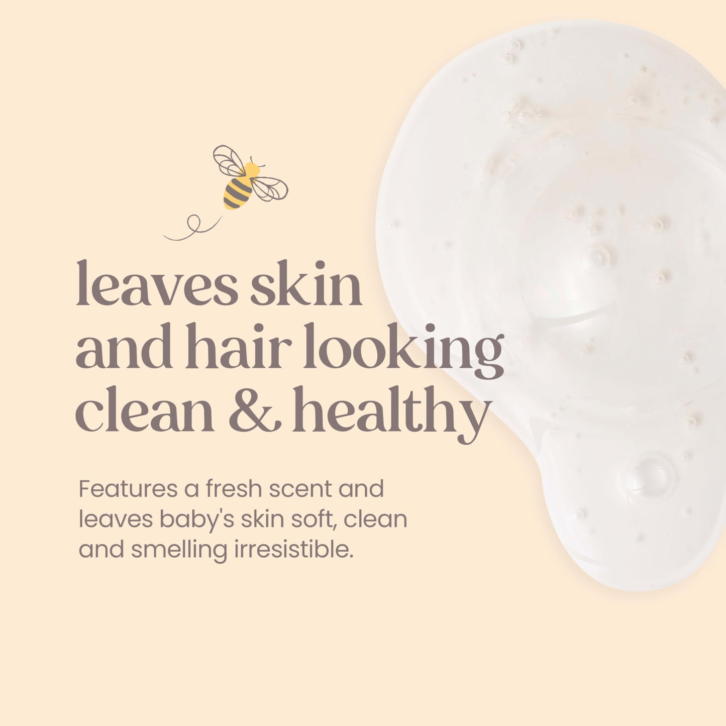 Burts Bees Baby Shampoo And Baby Wash Refill, Original, Plant-Based Formula, Tear-Free, Pediatrician-Tested, Natural Origin, Gen