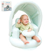 Inflatable Baby Seat For 3-36 Months W/Built-In Pump & Detachable Canopy, Sit Me Up Floor Seat For Baby W/Safety Straps, Inflata