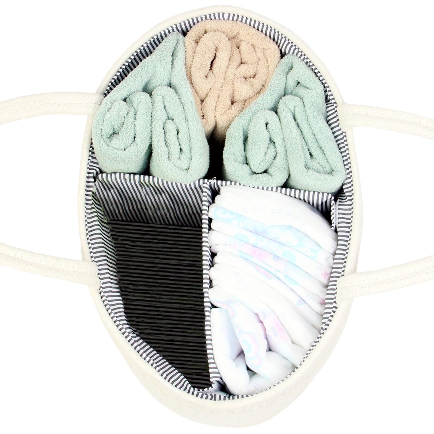 Casaphoria Caddy Organize Woven Cotton Rope Basket Caddy Baskets For Storage,Cotton Basket,Basket For Gift With Removable Insert