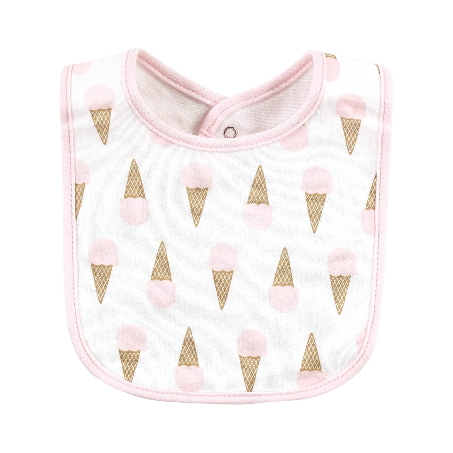 Hudson Baby Unisex Baby Cotton Bibs, Banana Split, One Size