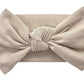 Babygiz Baby Girl Headbands-Infant,Toddler Cotton Handmade Hairbands With Bows Child Hair Accessories (Beige)