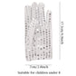 Honbay Silver Sparkling Sequin Gloves Costume Gloves Dance Performance Gloves - For Kids Under 8 Years Old
