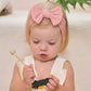 Jollybows 12Pcs Nylon Headbands For Baby Girls Infant Baby Bows Newborn Hairbands Toddler Hair Bow Elastics Head Wraps