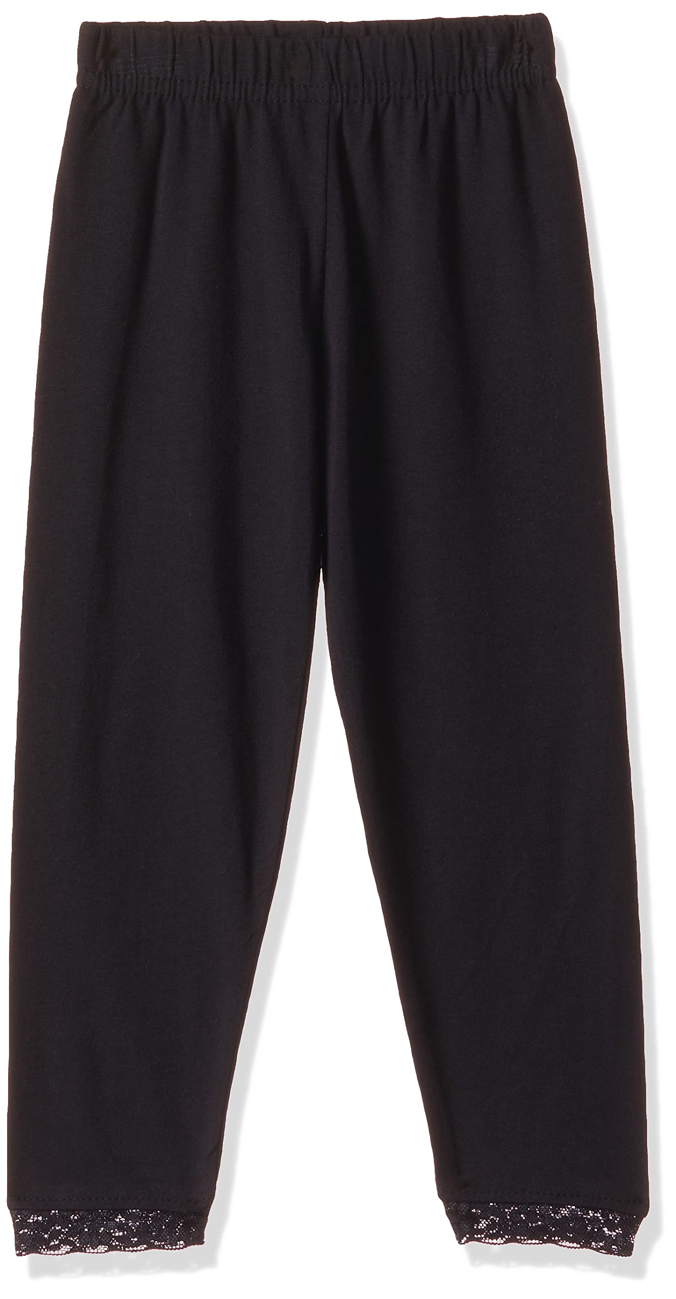 max Girls Solid Skinny FullLength Mid Rise Leggings_M23CPK165BLACK_78Y Black