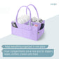 Mr. Pen- Baby Diaper Caddy Organizer, Orchid Mist, Baby Caddy Organizer With Handle, Compact Size, Collapsible & Portable