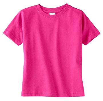 Rabbit Skins Toddler Fine Jersey T-Shirt (Hot Pink) (4T)