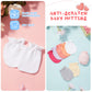 16 Pairs Newborn Baby Cotton Mittens No Scratch Gloves Unisex Newborn Mittens For Baby Boys Girls 0-6 Months (Chic Color)