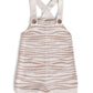 Barefoot Dreams Cozychic Ultra Lite Toddler Shortall, Tan Animal, 4T/5T
