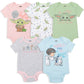 Star Wars The Mandalorian Baby Yoda Baby Girls 5 Pack Bodysuit Multicolor 6-9 Months