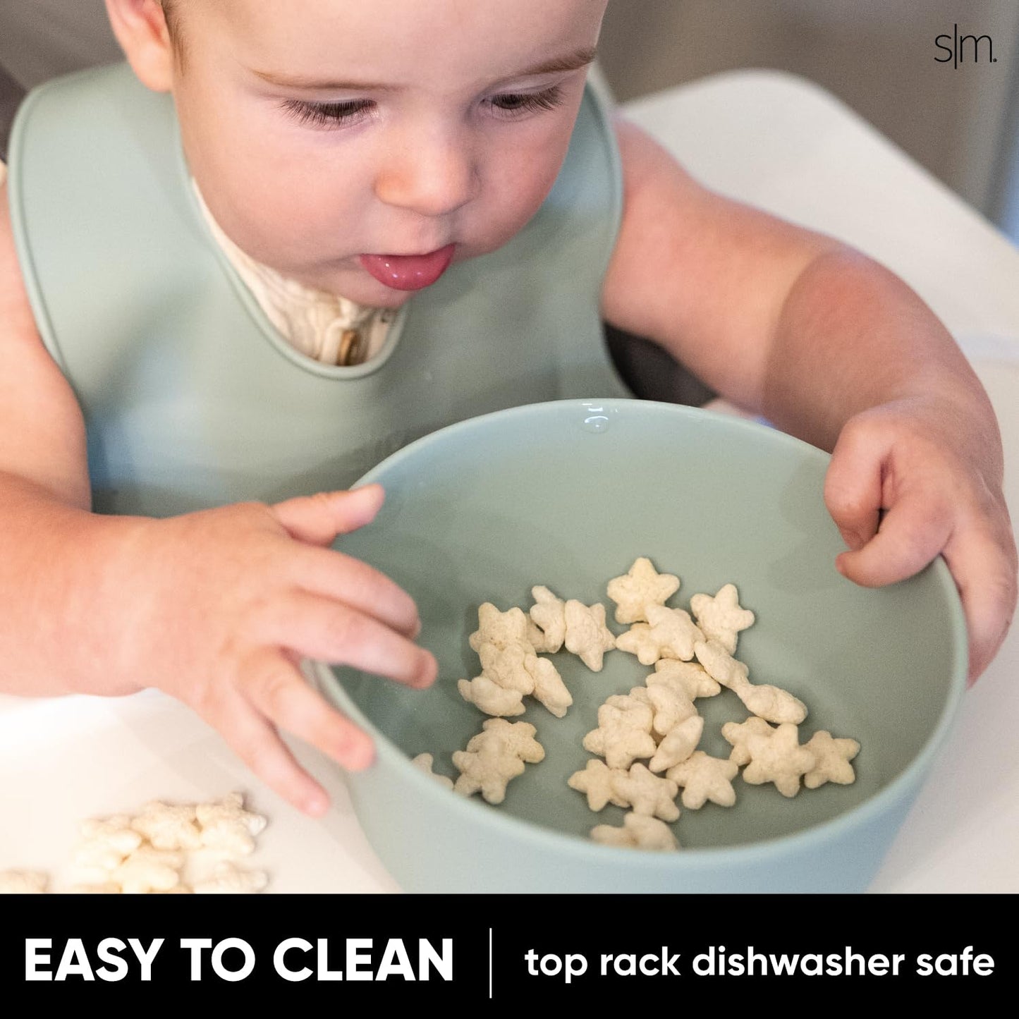 Simple Modern Baby Shark Silicone Bowl For Baby, Toddler | Feeding Supplies Baby Food Bowls Dinnerware Dishes For Kids | Microwa