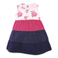 Hudson Baby Girls' Cotton Dresses, Pink Navy Floral, 6-9 Months