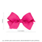 Wee Ones Baby Girls' Mini Classic Grosgrain Hair Bow On A Weestay Clip W/Plain Wrap Center - Navy,One Size