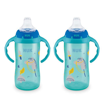 Nuk Learner Cup, 10 Oz, 2 Pack, 8+ Months - Bpa Free, Spill Proof Sippy Cup