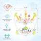 HONEY JOY Baby Bouncer Activity Center, Infant Jumper and Table w/ 360 Rotary Seat, 3 Adjustable Heights, Mat, Music, Lights, So