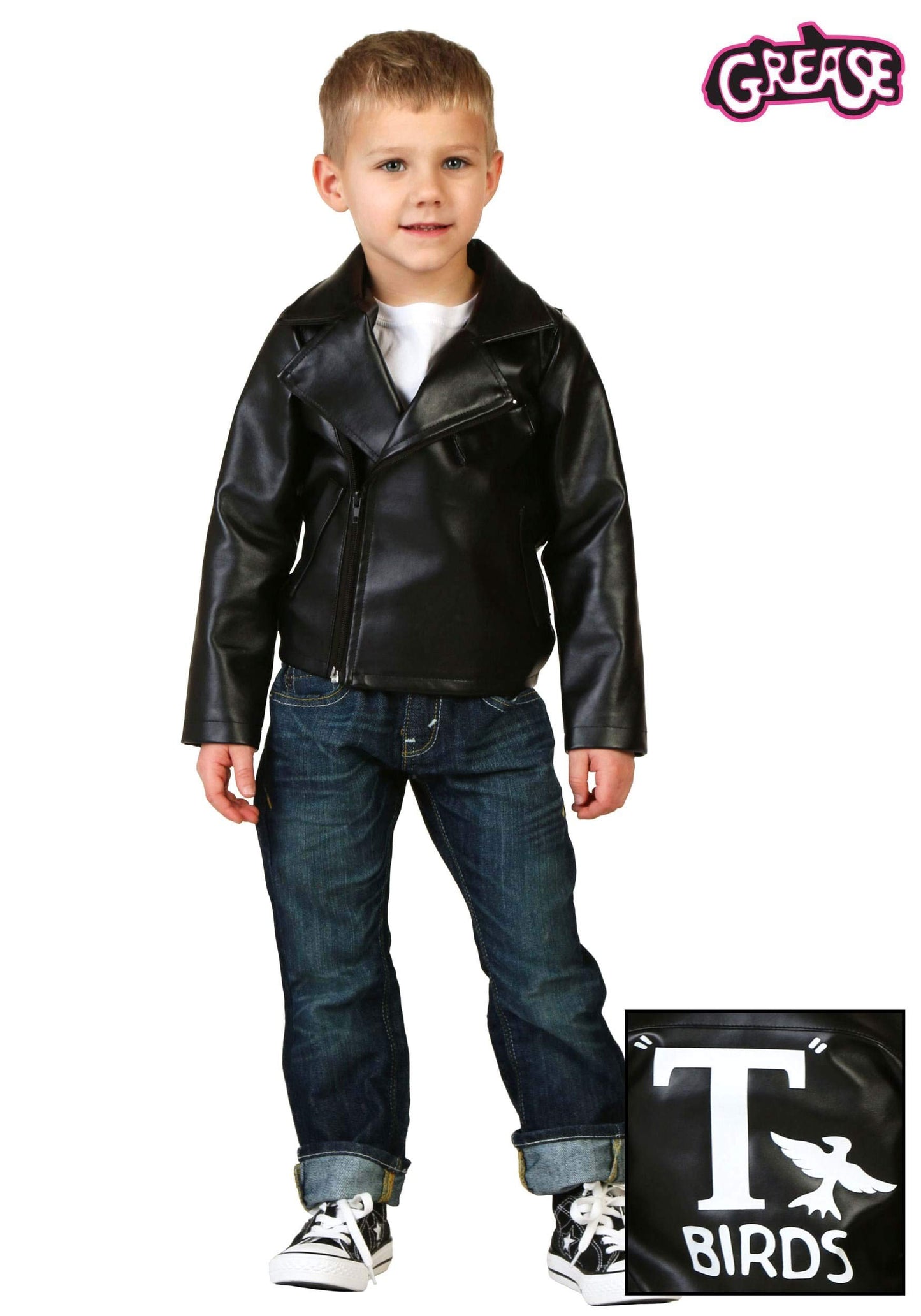 Fun Costumes Kids Grease T-Birds Jacket Get Your Little Rebel Rocking Let Them Embrace The Cool Factor With Style Black