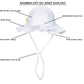 Dasmini Baby & Toddler Wide Brim Sun Hats Upf 50+ Sun Protection Bucket Cap Cute Adjustable Hat(White+White,0-6M)