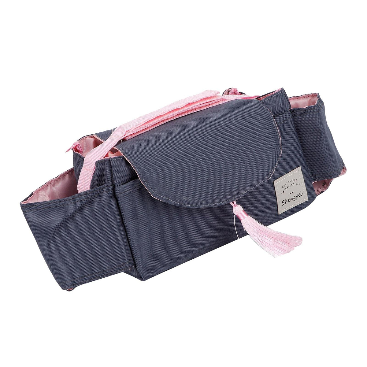 ATORSE Stroller Organizer Oxford Cloth Waterproof for Strollers Baby Carriage Pram Pink Tassel|Baby | Strollers & Accessories | 