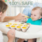 Potchen 3 Pcs Baby Food Storage Container 12 Cup Silicone Baby Food Freezer Tray With Lid Stackable Reusable Silicone Freezer Tr