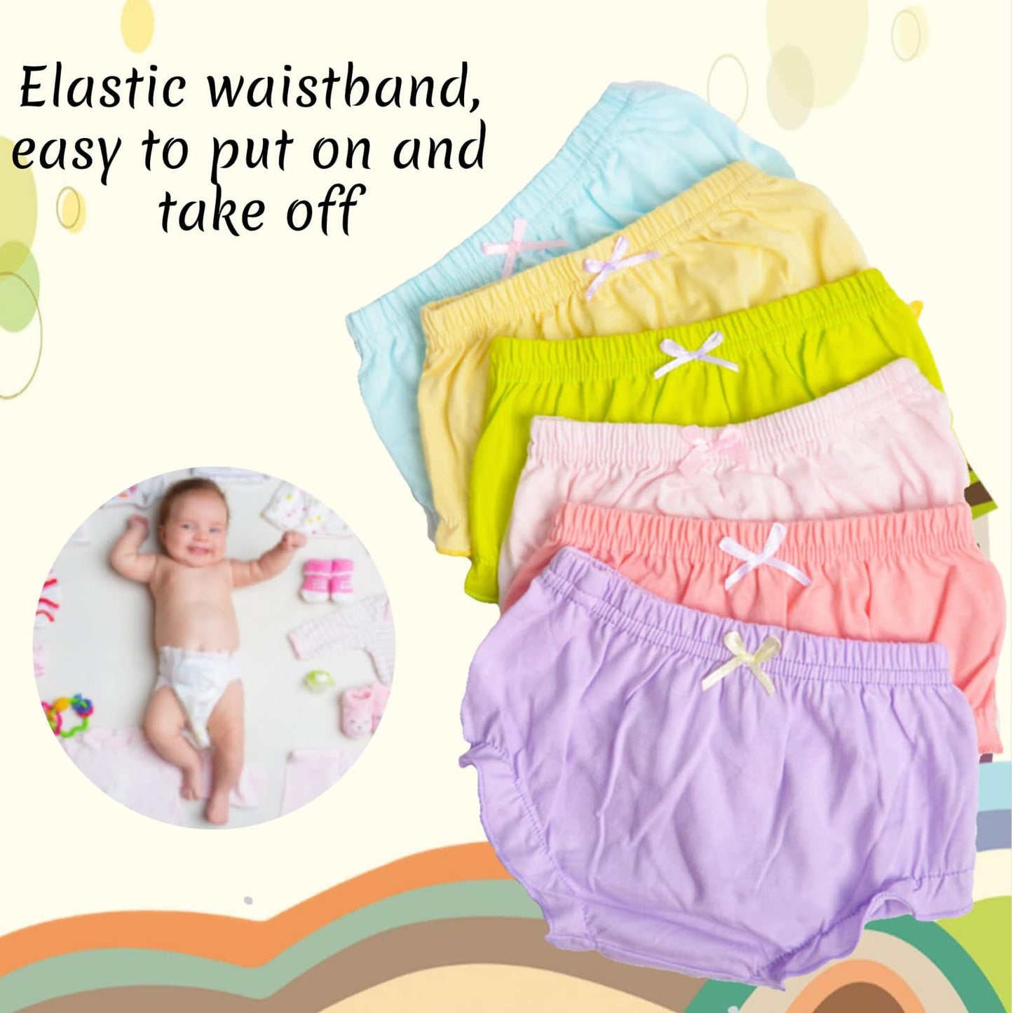Diaper Cover - Baby Bloomers, Diaper Covers For Toddler Girls, Underwear 2-3T