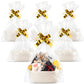 6 Sizes Woven Basket With Gift Bags And Gold Bows, Oval Soft Rope Baskets With Handles Gift Baskets Empty Cotton Baby Toy Storag