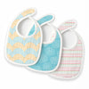 Tidy Sleep Muslin Pure Cotton 3 Layer Baby Bibs, Ultra Soft Skin Friendly Pure Cotton Baby Bibs Assorted Colour (3)