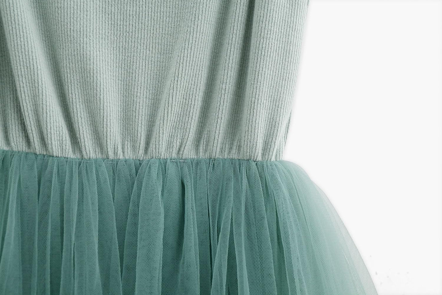 Lyxiof Toddler Tutu Dress Baby Girls Tulle Sleeveless Princess Party Sundress Green 2 Years