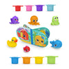 Bright Starts Splash, Splash Baby 15pc Bath Set - Waterproof Book, Rubber Ducky, Animal Toys and Stacking Cups, Unisex, 6 Months