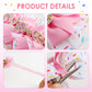 Birthday Hair Bow For Baby Girls 1 2 3 4 5 6 Years Sprinkle Decorations Confetti Ice Cream Party Pink Hair Accessories For Four
