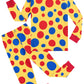 A&J Design Boys Clown Pajamas Girls Toddler Halloween Costume Kids Circus Pjs Color Dots 8 Years