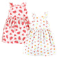 Hudson Baby Girls' Cotton Dresses, Fruit Salad, 0-3 Months