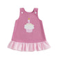 Baby Girl First Birthday Outfit Cake Smash Dress One Year Old Birthday Dresses Fall Winter Tunic Playwear (Pink, 12-18 Months)