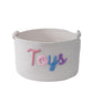 JUOOE Personalized Cotton Rope Baby Gift Basket, Nursery Storage Organizer, Baby Shower Basket with Custom Name