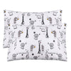 Kid Toddler Pillowcase 2 Pack - Organic Cotton Toddler Travel Pillow Case - Hypoallergenic Envelope Closure Girls Boys Pillow Co