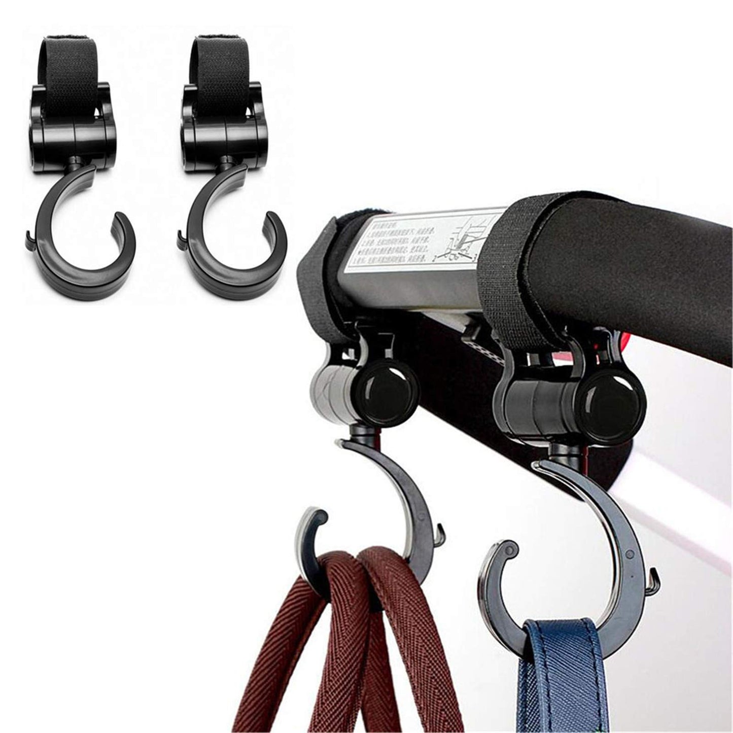 Stroller Hooks For Hanging Diaper Bags Baby Stuff Organizer Groceries Purse Mommy Hook Stroller Accessories For Mom When Jogging